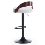 Paris Prix Lot De 2 Chaises De Bar Bouclette "Baron" 85cm Crème & Marron