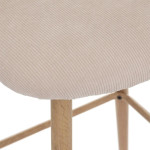 Paris Prix Lot De 2 Chaises De Bar "Céleste" 106cm Beige Lin