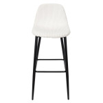 Paris Prix Lot De 2 Chaises De Bar Côtelé "Scott" 100cm Beige