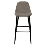 Paris Prix Lot De 2 Chaises De Bar Côtelé "Scott" 100cm Taupe