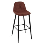 Paris Prix Lot De 2 Chaises De Bar Côtelé "Scott" 100cm Terracotta