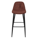 Paris Prix Lot De 2 Chaises De Bar Côtelé "Scott" 100cm Terracotta