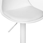 Paris Prix Lot De 2 Chaises De Bar Design "Aiko" 82-103cm Blanc