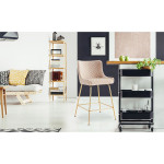 Paris Prix Lot De 2 Chaises De Bar Design "Amyra" 91cm Beige