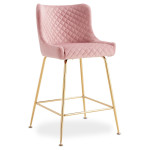 Paris Prix Lot De 2 Chaises De Bar Design "Amyra" 91cm Rose