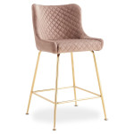 Paris Prix Lot De 2 Chaises De Bar Design "Amyra" 91cm Taupe