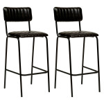 paris prix Lot de 2 Chaises de Bar Design "Dario" 103cm Noir