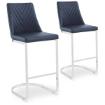 paris prix Lot de 2 Chaises de Bar Design "Darling" 108cm Noir