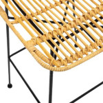 Paris Prix Lot De 2 Chaises De Bar Design "Kubu" 100cm Naturel