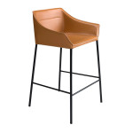 Paris Prix Lot De 2 Chaises De Bar Design "Noelle" 92cm Marron