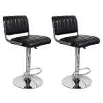 paris prix Lot de 2 Chaises de Bar "Midnight" 88-109cm Noir