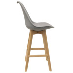 Paris Prix Lot De 2 Chaises De Bar "Ombra" 105cm Gris