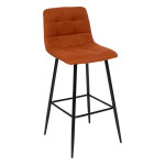 Paris Prix Lot De 2 Chaises De Bar "Sirac" 104cm Ambre