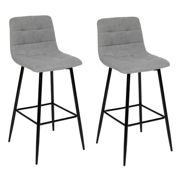Paris Prix Lot De 2 Chaises De Bar "Sirac" 104cm Gris