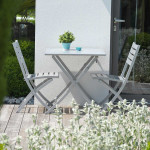 Paris Prix Lot De 2 Chaises De Jardin Pliantes "Marius" 82cm Gris