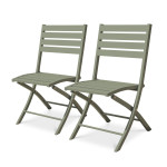 Paris Prix Lot De 2 Chaises De Jardin Pliantes "Marius" 82cm Kaki