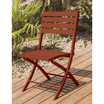 Paris Prix Lot De 2 Chaises De Jardin Pliantes "Marius" 82cm Terracotta