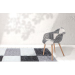 Paris Prix Lot De 2 Chaises Déco "Dave" 80cm Noir & Blanc