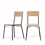 Paris Prix Lot De 2 Chaises Design "Ashburn" 82cm Chêne