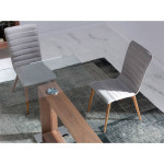 Paris Prix Lot De 2 Chaises Design "Barbara" 90cm Gris