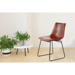 Paris Prix Lot De 2 Chaises Design "Caila" 82cm Marron Café