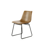 Paris Prix Lot De 2 Chaises Design "Caila" 82cm Marron Clair