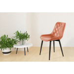 Paris Prix Lot De 2 Chaises Design "Cecil" 81cm Marron Café