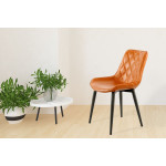Paris Prix Lot De 2 Chaises Design "Cecil" 81cm Orange