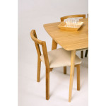 Paris Prix Lot De 2 Chaises Design "Cee" 75cm Chêne & Blanc