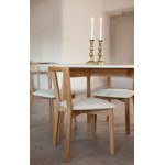 Paris Prix Lot De 2 Chaises Design "Cee" 75cm Chêne & Blanc