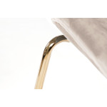 Paris Prix Lot De 2 Chaises Design "Charlize" 90cm Beige & Or