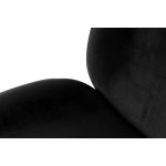 Paris Prix Lot De 2 Chaises Design "Charlize" 90cm Noir & Or
