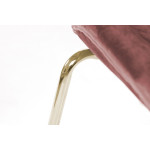 Paris Prix Lot De 2 Chaises Design "Charlize" 90cm Rose & Or
