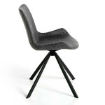 Paris Prix Lot De 2 Chaises Design "Dario" 82cm Gris & Noir