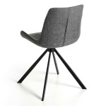 Paris Prix Lot De 2 Chaises Design "Dario" 82cm Gris & Noir