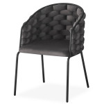 Paris Prix Lot De 2 Chaises Design "Elvire" 79cm Gris