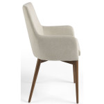 Paris Prix Lot De 2 Chaises Design En Tissu "Felipe" 88cm Beige