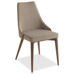 Paris Prix Lot De 2 Chaises Design En Tissu "Léa" 91cm Naturel