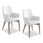 paris prix Lot de 2 Chaises Design "Felipe" 88cm Blanc