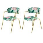 paris prix Lot de 2 Chaises Design "Forest II" 79cm Vert