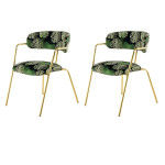 paris prix Lot de 2 Chaises Design "Forest III" 79cm Vert