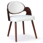 Paris Prix Lot De 2 Chaises Design "Kadoa" 72cm Noisette & Blanc