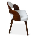 Paris Prix Lot De 2 Chaises Design "Kadoa" 72cm Noisette & Blanc