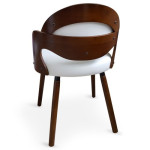 Paris Prix Lot De 2 Chaises Design "Kadoa" 72cm Noisette & Blanc