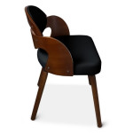 Paris Prix Lot De 2 Chaises Design "Kadoa" 72cm Noisette & Noir