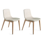 paris prix Lot de 2 Chaises Design "Lucia" 78cm Naturel