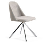 Paris Prix Lot De 2 Chaises Design Pivotantes "Mateo" 82cm Gris