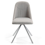Paris Prix Lot De 2 Chaises Design Pivotantes "Mateo" 82cm Gris
