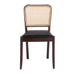 Paris Prix Lot De 2 Chaises Design "Rito" 84cm Noir & Noyer