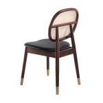 Paris Prix Lot De 2 Chaises Design "Rito" 87cm Noir & Noyer